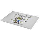 Planche À Découper Vedette du rock blonde de garçon (Coin)