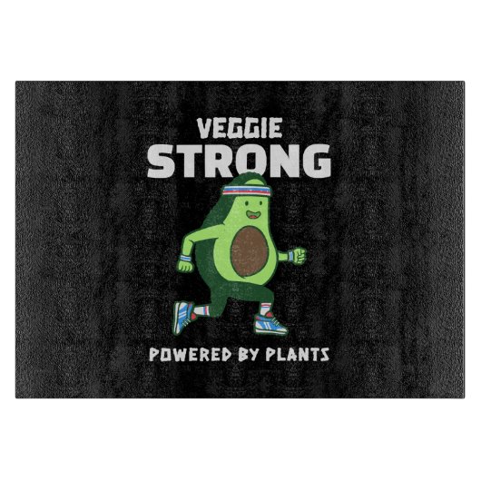 Planche À Découper Veggie Strong, Alimenté par les plantes (Devant)