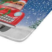 Planche À Découper Véhicule De Conduite De Chien Poméranien En Noël D (Coin)