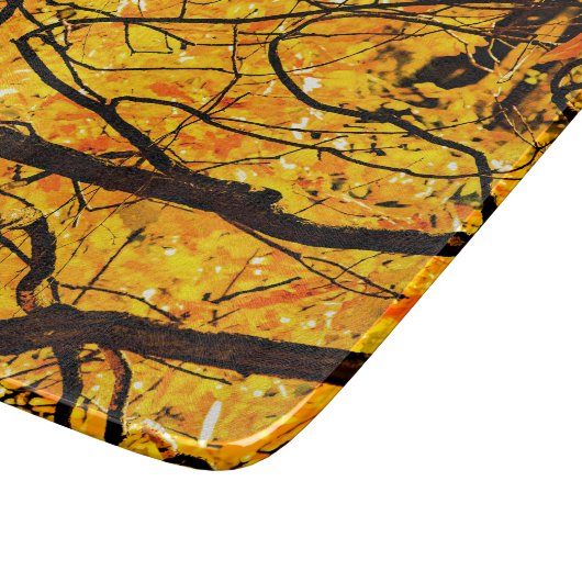 Planche À Découper Veines D'Or De L'Automne (Coin)