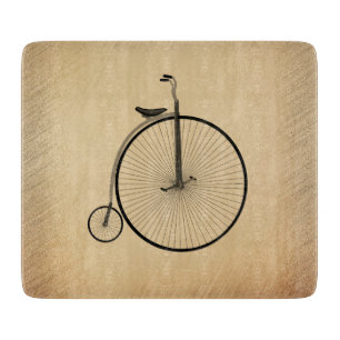 Planche À Découper Vélo ancien à roue haute rustique