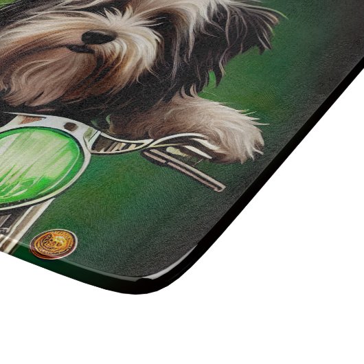 Planche À Découper Vélo de conduite de chien Havanais St. Patrick's D (Coin)