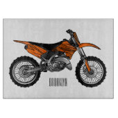 Planche À Découper Vélo droit hors route moto / motocross dessin anim (Devant)