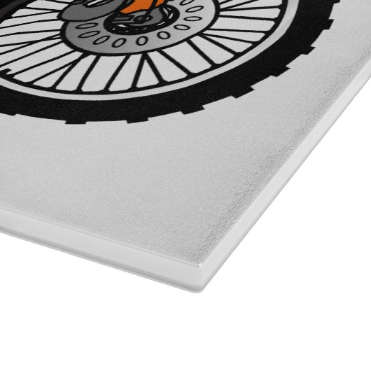 Planche À Découper Vélo droit hors route moto / motocross dessin anim (Coin)