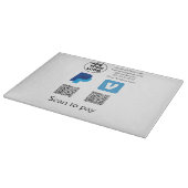 Planche À Découper Venmo paypal scan pour payer ajouter q r code logo (Coin)