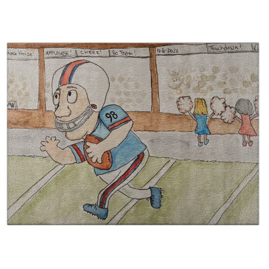 Planche À Découper Ventilateur de football (Devant)