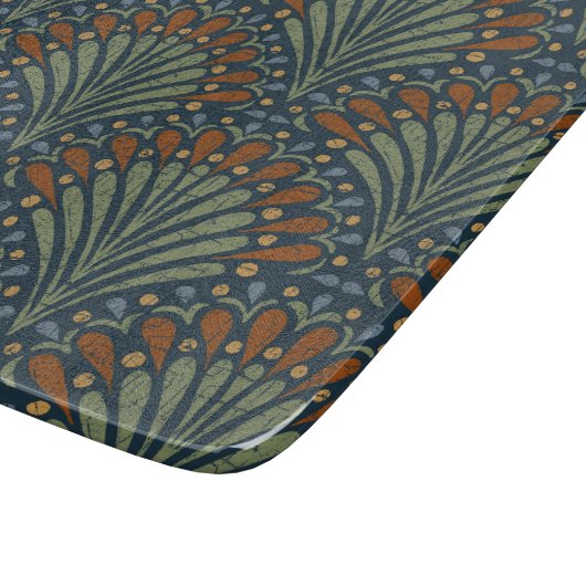 Planche À Découper Ventilateur de pétoncles de Bohême, Olivier, Rouil (Coin)