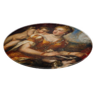 Planche À Découper Vénus Blindfoling Cupid Round Glass Cutting Board
