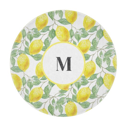 Planche À Découper Verre citron (Devant)