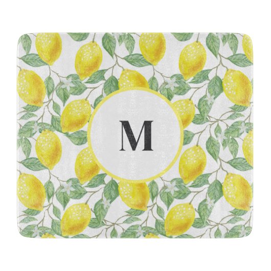 Planche À Découper Verre Citrons (Devant)