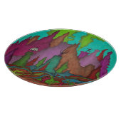 Planche À Découper Verre d'art de golf de disque (Coin)