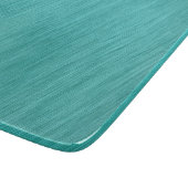 Planche À Découper Verre de délice Turquoise brossé (Coin)