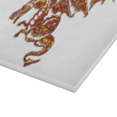 Planche À Découper Verre de dragon flamboyant (Coin)