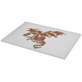 Planche À Découper Verre de dragon flamboyant (Coin)