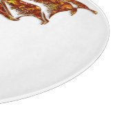 Planche À Découper Verre de dragon flamboyant (Coin)