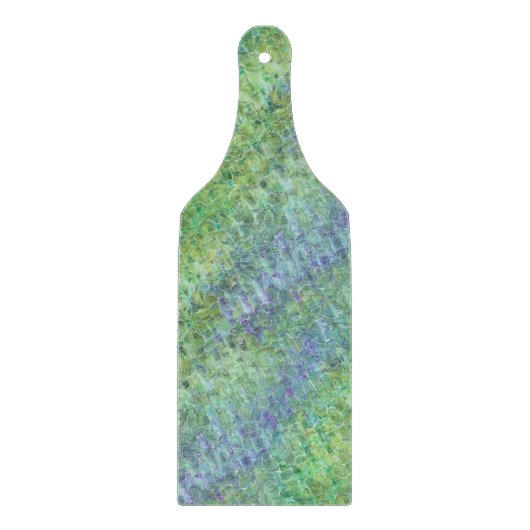 Planche À Découper verre de mer atomique - verts et bleus : (Devant)