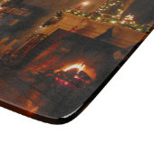 Planche À Découper Verre de Noël traditionnel (Coin)