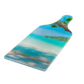 Planche À Découper Verre de plage tropicale (Coin)