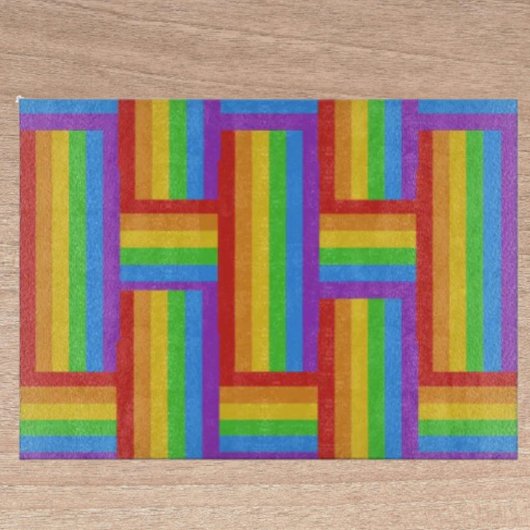 Planche À Découper Verre Fierté Entrelacée