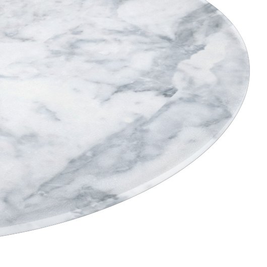 Planche À Découper Verre Marbre blanc (Coin)