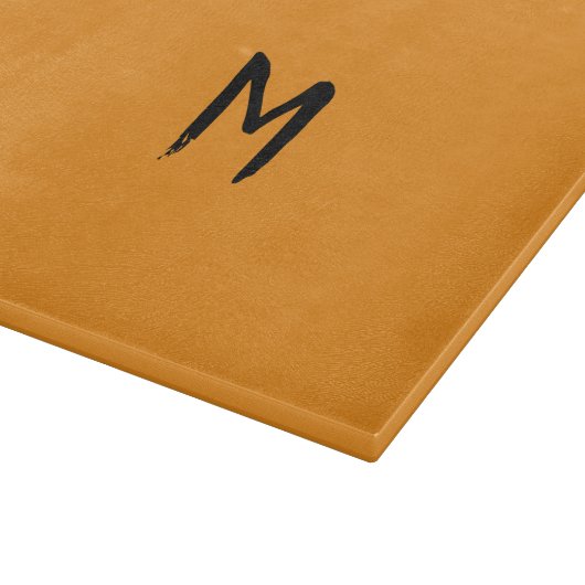 Planche À Découper Verre Monogramme d'action de grâce Citrouille chau (Coin)