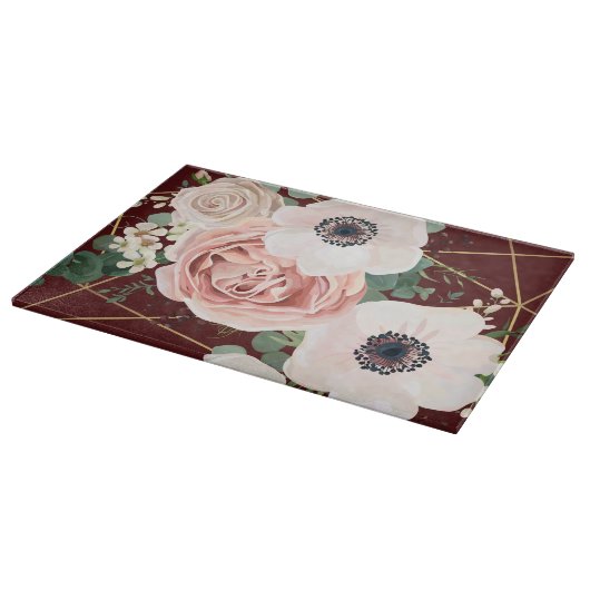 Planche À Découper Verre personnalisé Coupe Géométrique Vin de jardin (Coin)