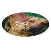 Planche À Découper Verre photo personnalisé (Coin)