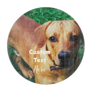 Planche À Découper Verre photo personnalisé