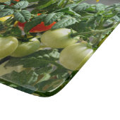 Planche À Découper Verre photographique Tomates et fleurs (Coin)