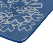 Planche À Découper Verre SnOwFlAkE hiver (Coin)