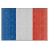 Planche À Découper Verre Tranchant France Drapeau (Devant)
