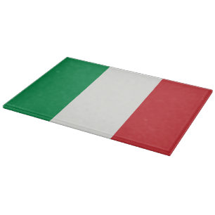 Planche À Découper Verre tranchant Italie drapeau