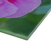 Planche À Découper Verres de géraniums roses (Coin)