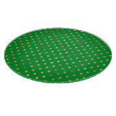 Planche À Découper Vert avec points de Parties scintillant or (Coin)