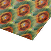 Planche À Découper vert de l'eau d'abrégé sur texture d'art, orange, (Coin)