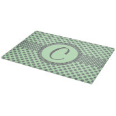 Planche À Découper Vert de menthe avec le Point-Monogramme gris de (Coin)