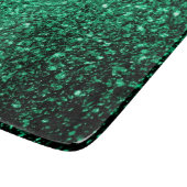 Planche À Découper Vert émeraude paillettes scintillantes (Coin)