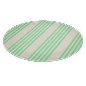 Planche À Découper Vert et beige cinq rayures motif (Coin)