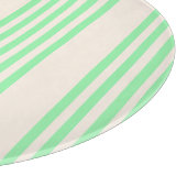 Planche À Découper Vert et beige cinq rayures motif (Coin)