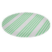 Planche À Découper Vert et blanc cinq bandes motif (Coin)