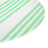 Planche À Découper Vert et blanc cinq bandes motif (Coin)