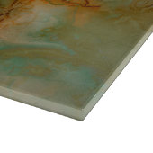 Planche À Découper Vert et marbre d'or (Coin)