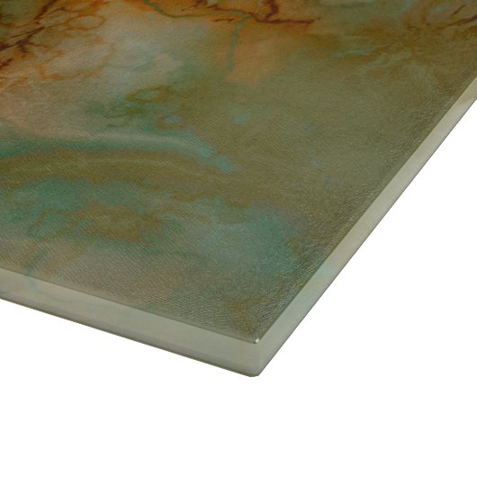 Planche À Découper Vert et marbre d'or (Coin)