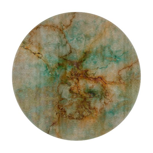 Planche À Découper Vert et marbre d'or (Devant)