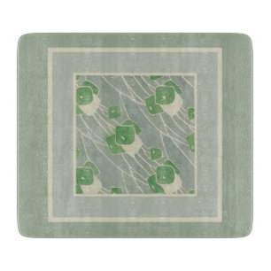 Planche À Découper Vert Géométrique 1915 Hannah Borger Overbeck