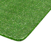 Planche À Découper Vert lime étincelant et paillettes argentées (Coin)