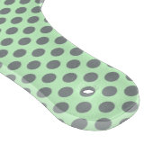 Planche À Découper Vert menthe avec Pois gris-Monogramme STaylor (Coin)