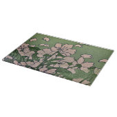 Planche à découper verte Fleur Rose (Coin)