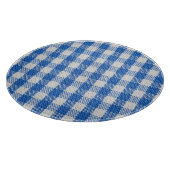 Planche À Découper Vêtements de table recouverts de blanc bleu. (Coin)