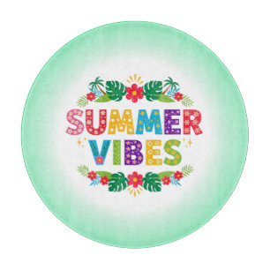 Planche À Découper Vibes d'été Design floral-54504